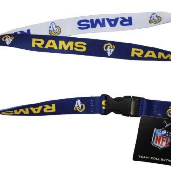 Mojo Lanyard- 2 Sided- LA Rams for wholesale by St. Louis Wholesale LLC