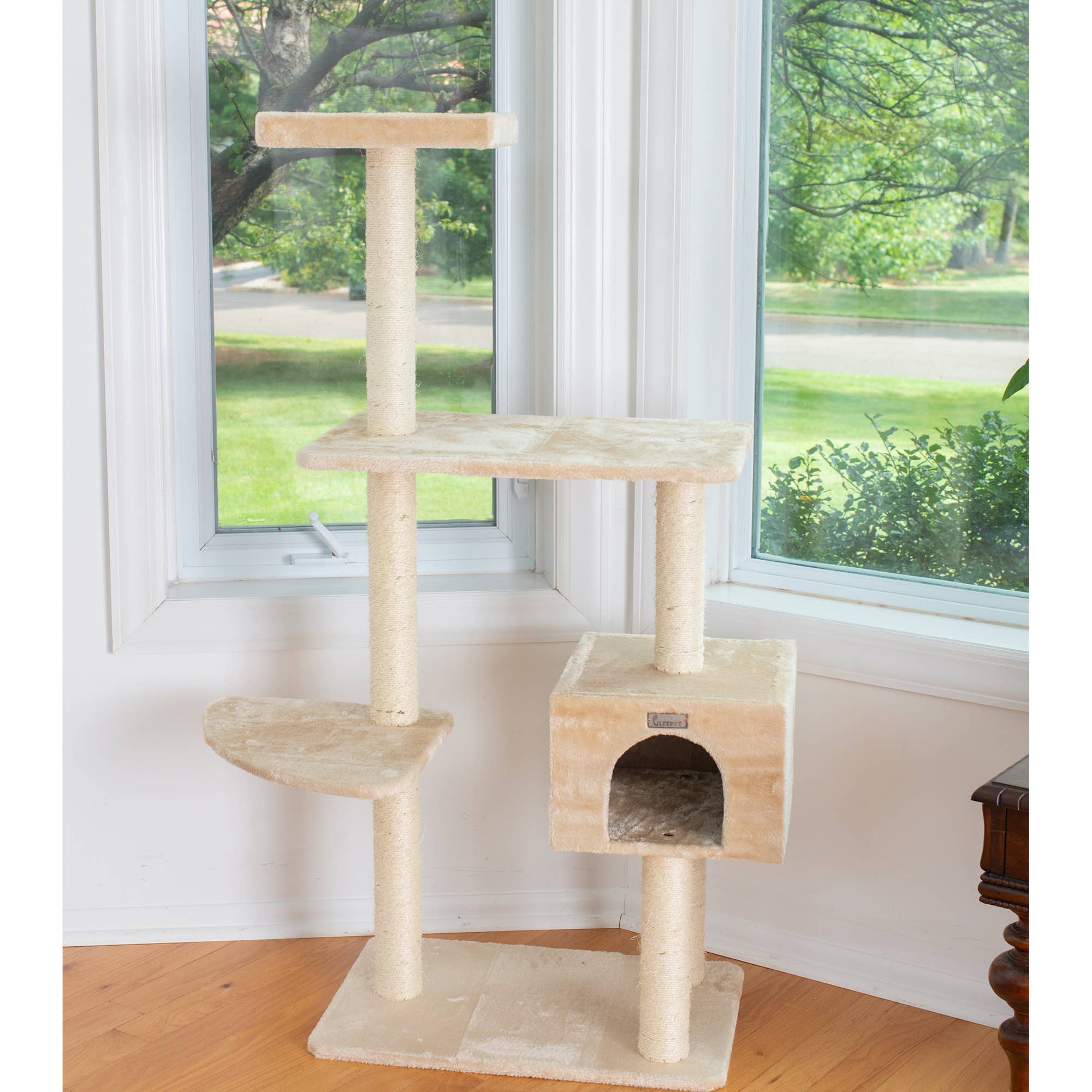 Armarkat - Wholesale Pet Scratcher - Cat - GleePet 57-Inch Cat Tree  Real Wood Cat Perches Bge2