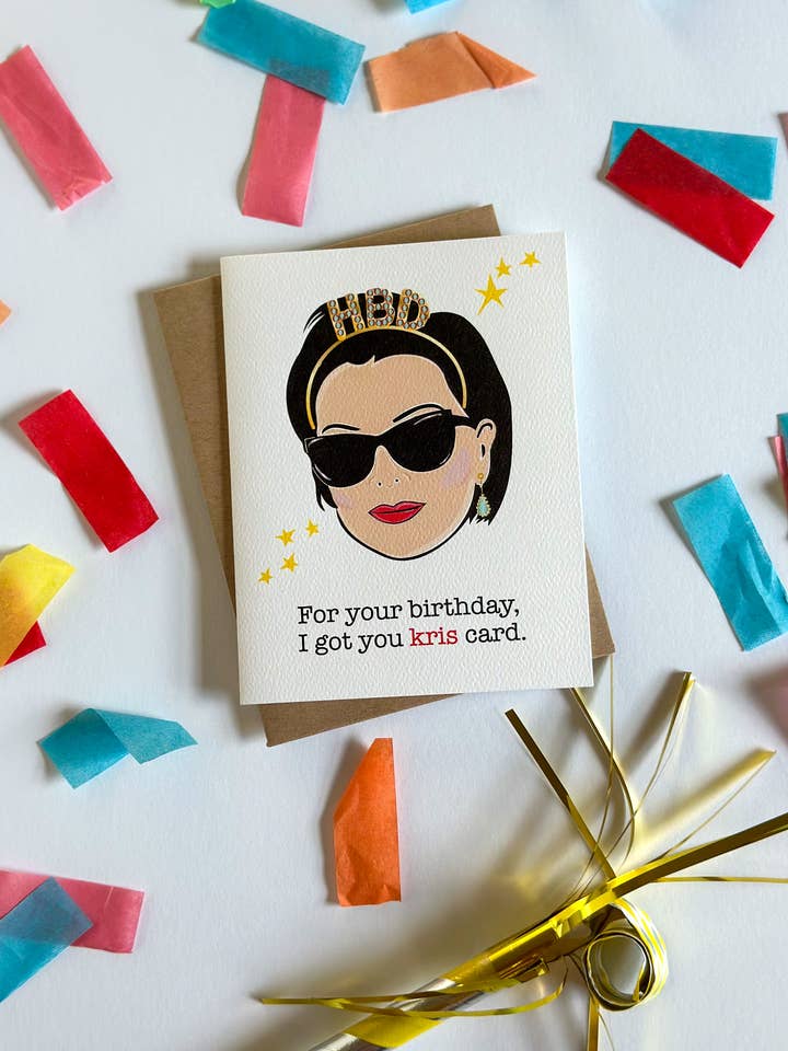 Kris Jenner Birthday Card for wholesale by Wild Card Creations