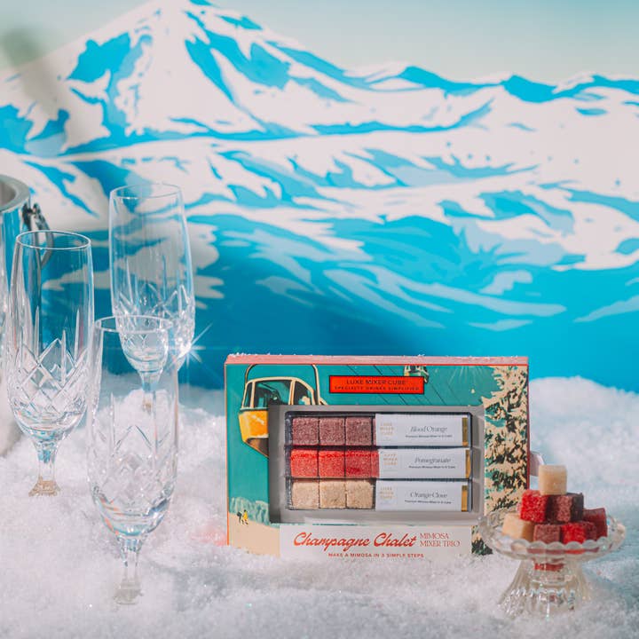 TEASPRESSA | LUXE Mixer Cube - Wholesale Cocktail Mix/Syrup - Champagne Mixer Cube Trio, Holiday/New Year’s Toast4