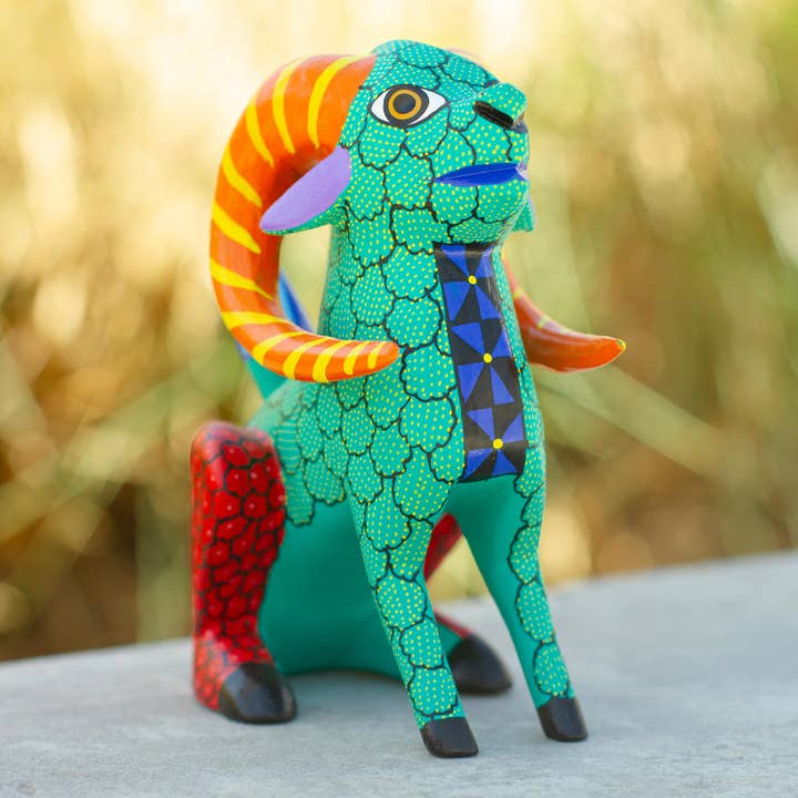 Novica Handmade Bold Cimarron Wood Alebrije Sculpture for wholesale by NOVICA