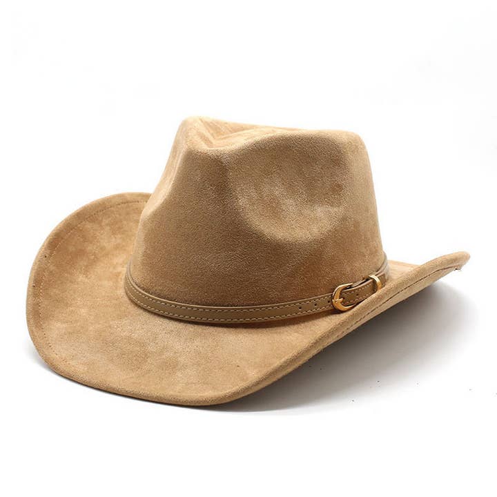 New Ethnic Faux Suede Hat Belt Western Cowboy Hat_CWAH2514 for wholesale by ACCITY