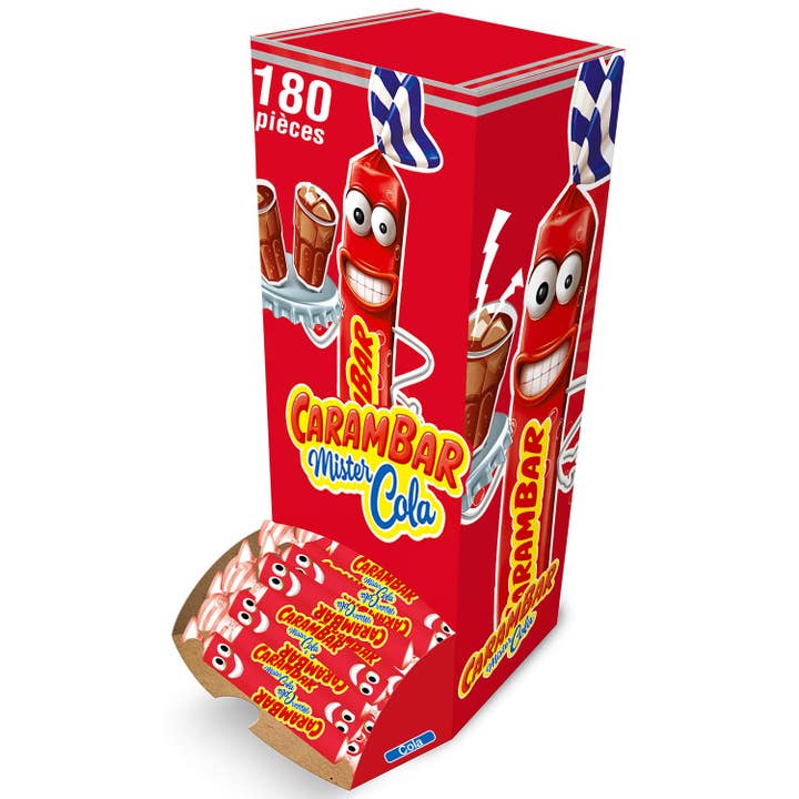 123bonbon - Vendita all'ingrosso Caramelle dure - CARAMBAR Cola - Scatola da 180