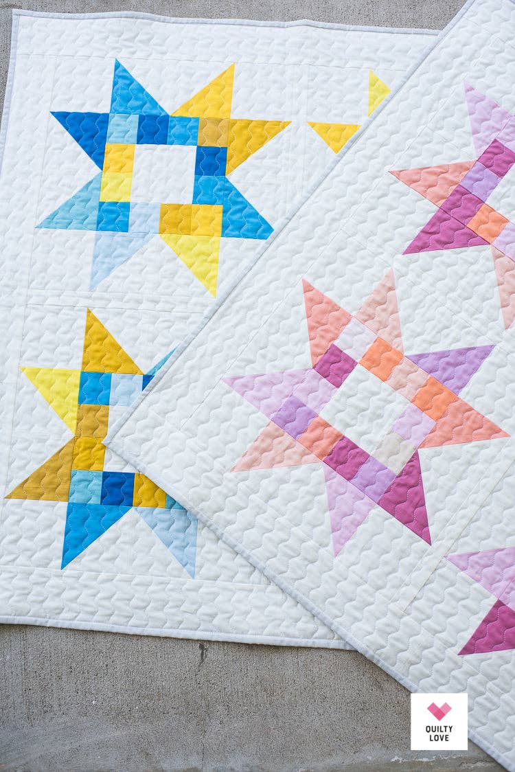 Quilty Love - Wholesale Knutselnaai-set - Quilty Stars papieren quiltpatroon8