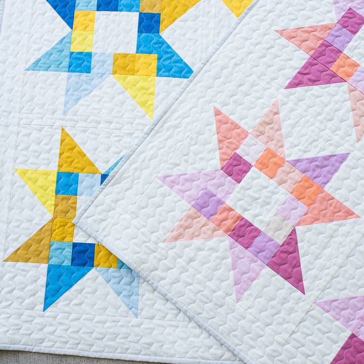 Quilty Love - Wholesale Knutselnaai-set - Quilty Stars papieren quiltpatroon8
