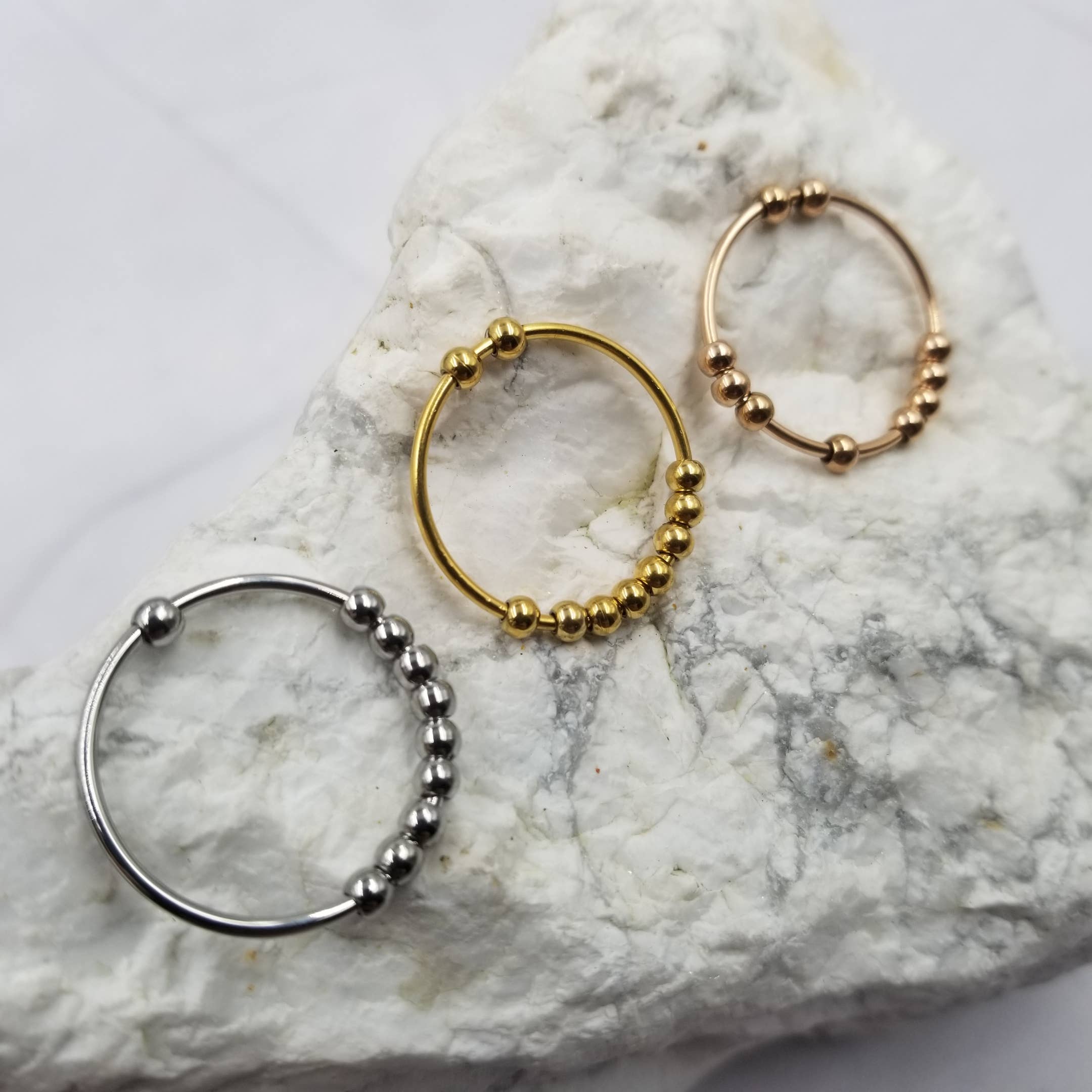 The Pretty Jewellery - Wholesale Band/Stacked Ring - Abacus Nxiety Ring | SIZE 5-121