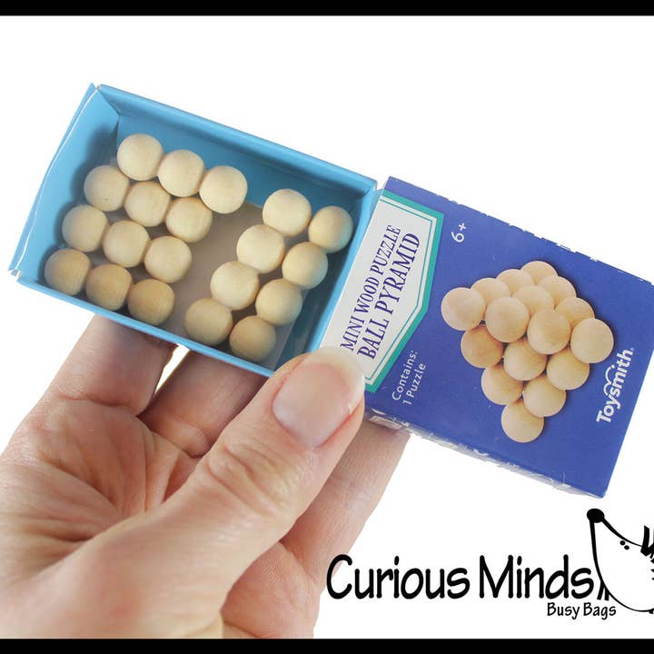 Curious Minds Toys - Wholesale Puzzle - Kids - 1 Wooden Puzzle Games - Problem-Solving Brain Teaser Logic M