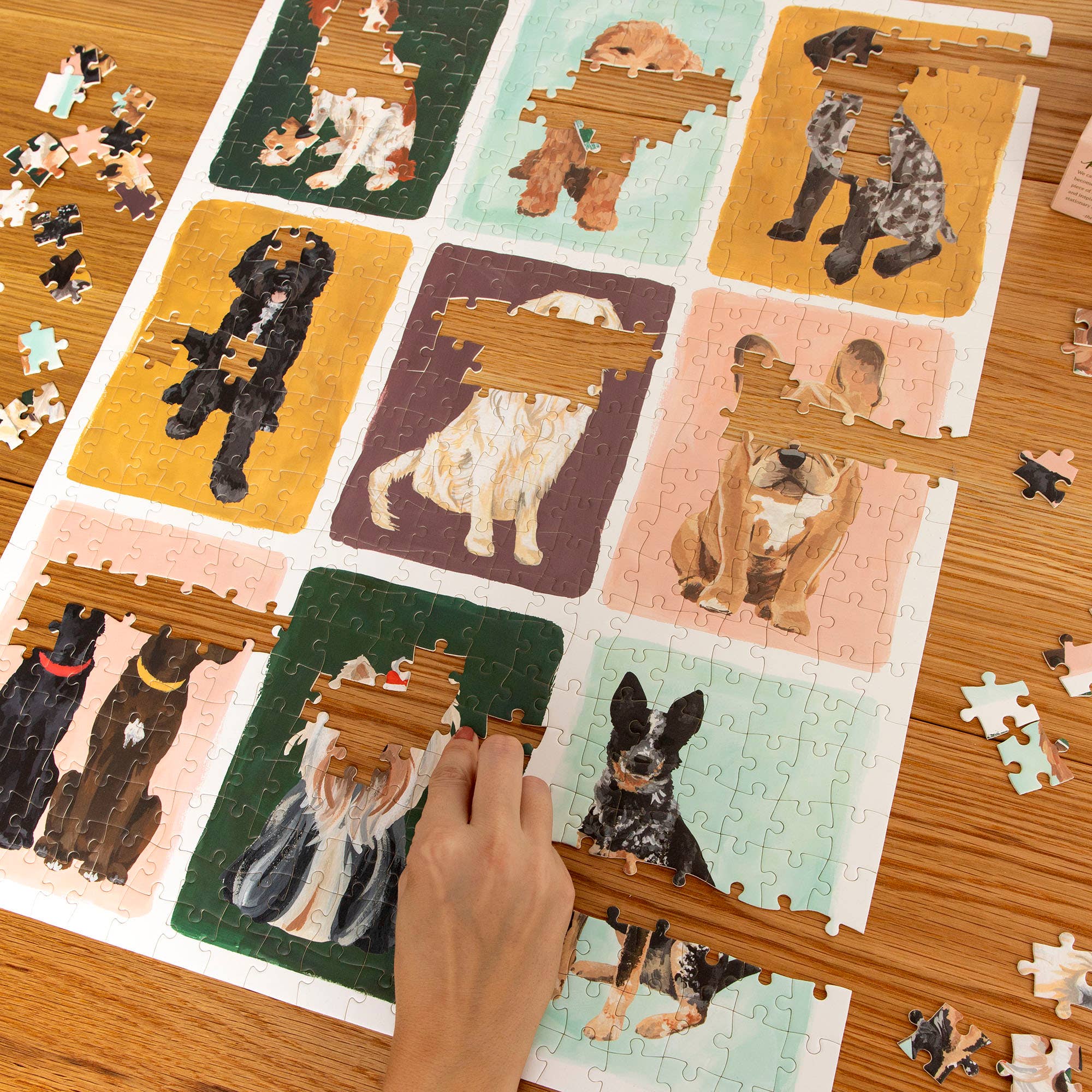 1canoe2 | One Canoe Two Paper Co. – Großhandel Puzzle - Erwachsene – Furry Friends Hunde - 500-teiliges Puzzle mit Raster6