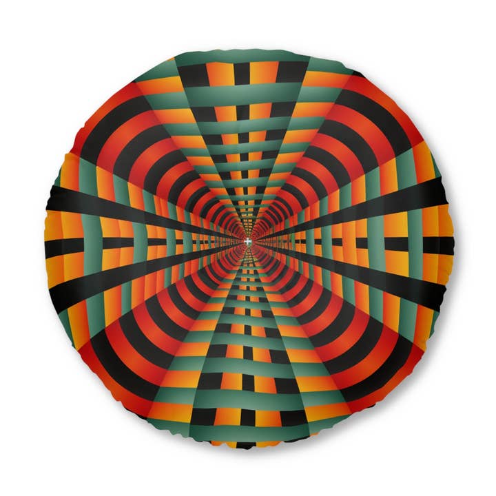 Hedda Owlicon - Round Floor Pillow for wholesale by Velvet Rust