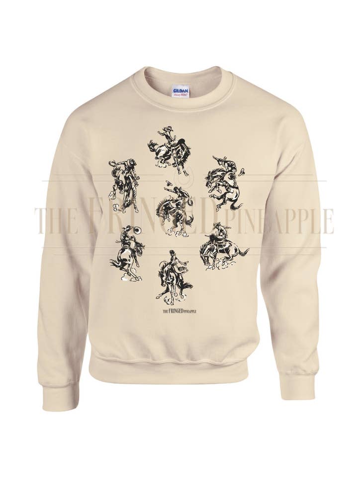 The Fringed Pineapple - Wholesale Sweatshirt - Unisex - Rowdy Rodeo Sweatshirt1