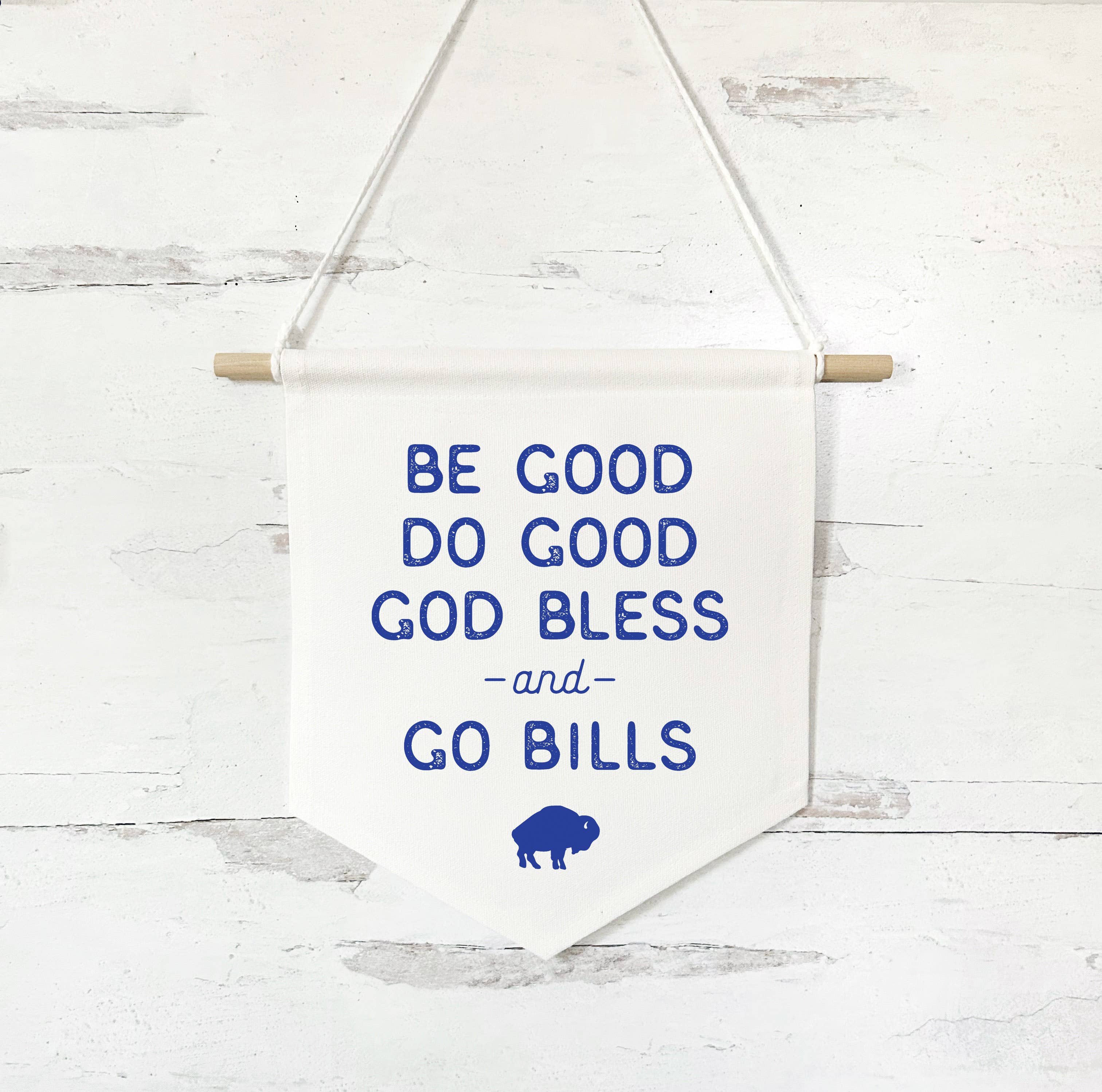Perfect Day Print Co - Wholesale Banner - Go Bills Josh Allen Quote Buffalo Canvas Sign Wall Decor