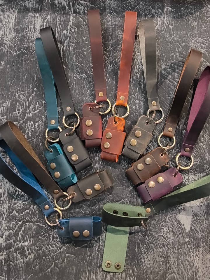 Wrist Keychain for wholesale by Lillians Leather and Mercantile
