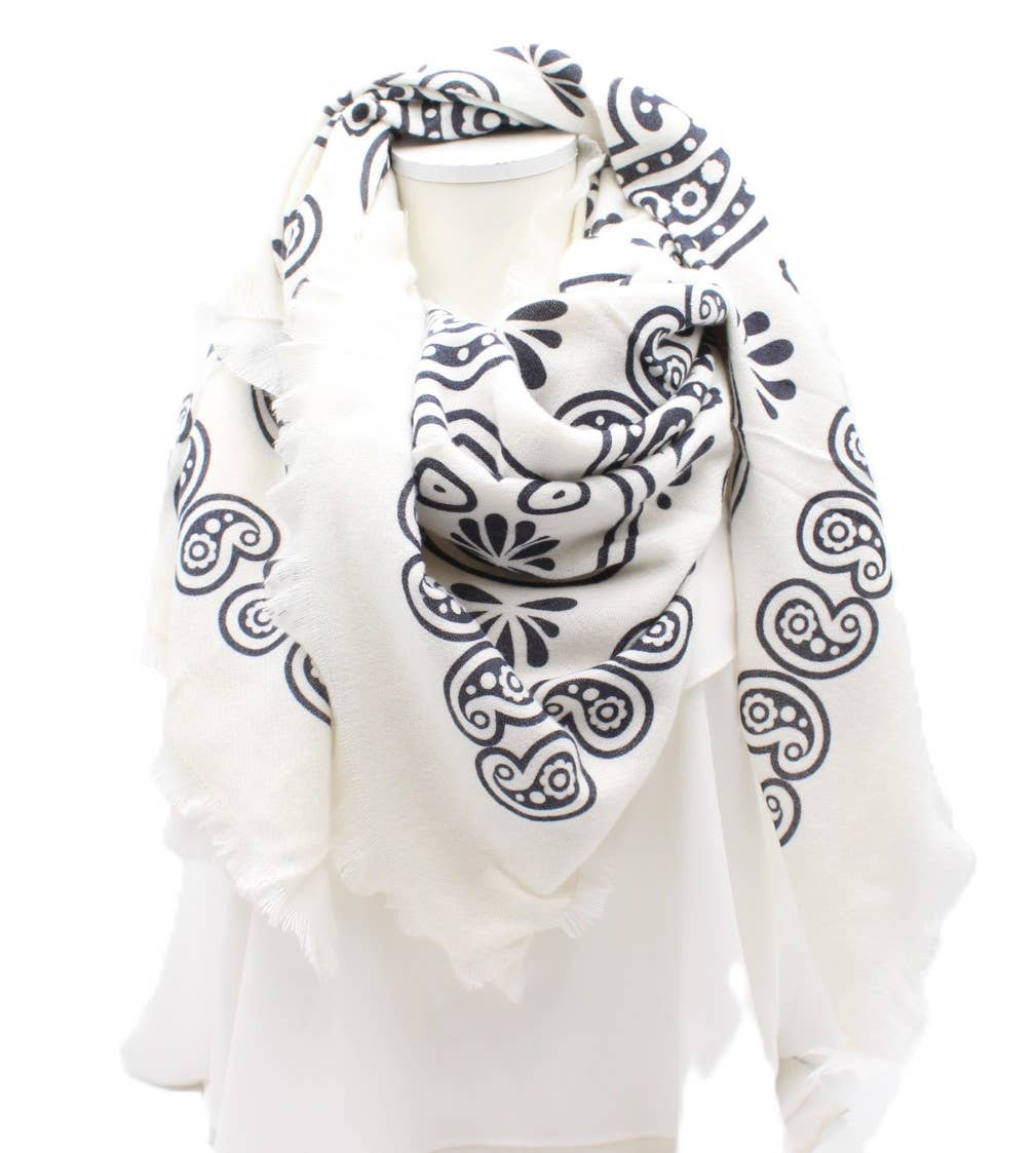 Reference Mode - Vente Écharpe – femme - Echarpe carrée imprimé MODE0