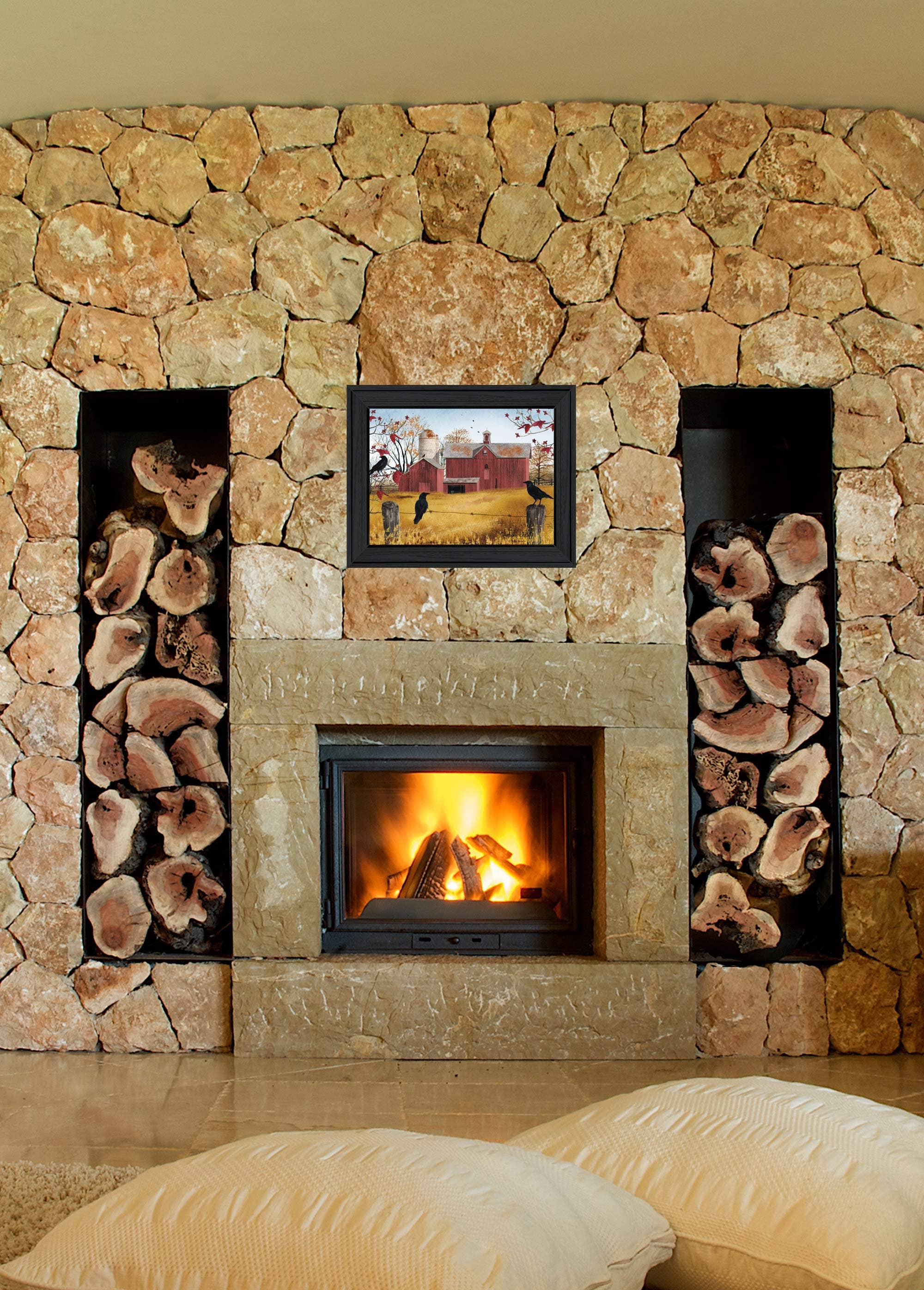 Trendy Decor 4U - Wholesale Art Print - "Autumn Gold" by Billy Jacobs Framed Print Black Frame1