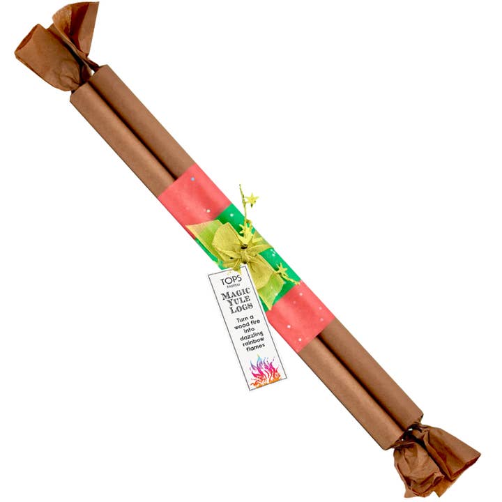 Magic Rainbow 11" Flames Yule Logs - Christmas - Set of 3 for wholesale by TOPS Malibu