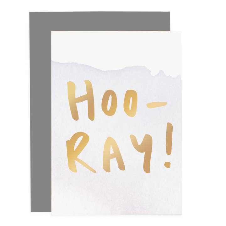 Hooray Ombre Congratulations Well Done Card for wholesale by Old English Company