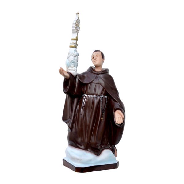Statua di San Pasquale cm 35 in resina made in Italy per la vendita all'ingrosso da parte di ArteSacraCaravaggio