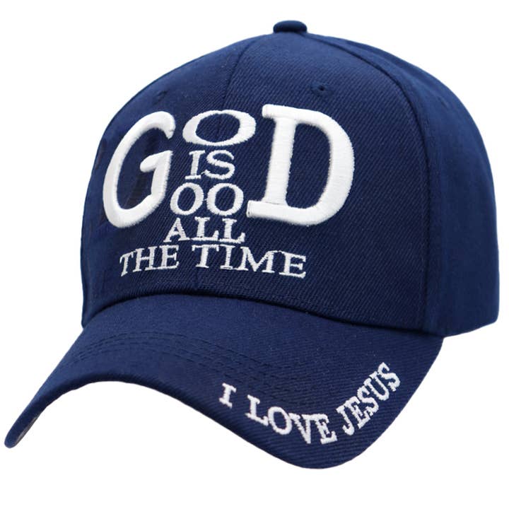 Cap Zone - Wholesale Baseball Cap - Women's - God is Good All The Time I Love Jesus Baseball Cap
