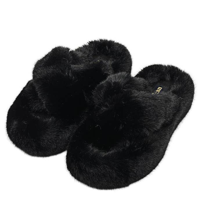 Stephan Paris - Wholesale Slippers - Women's - These WSL-188 faux fur sandals2