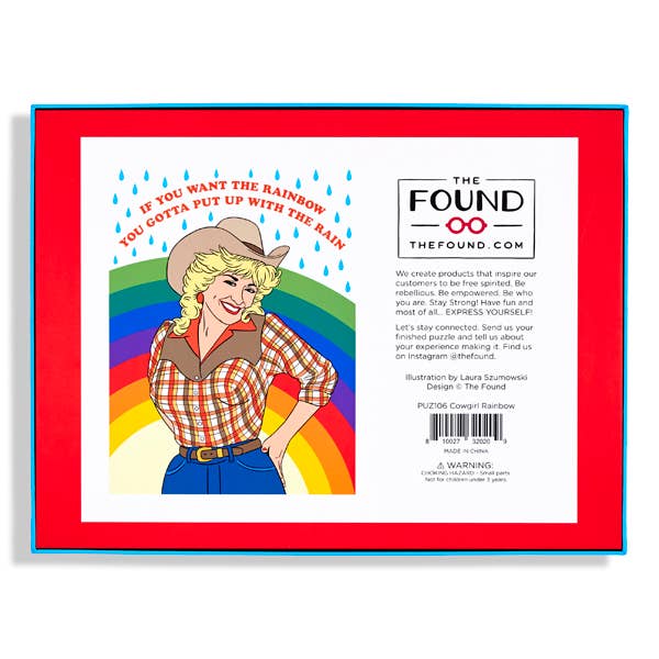 THE FOUND - Wholesale Puzzle - Adult - Dolly Cowgirl Rainbow Puzzle2