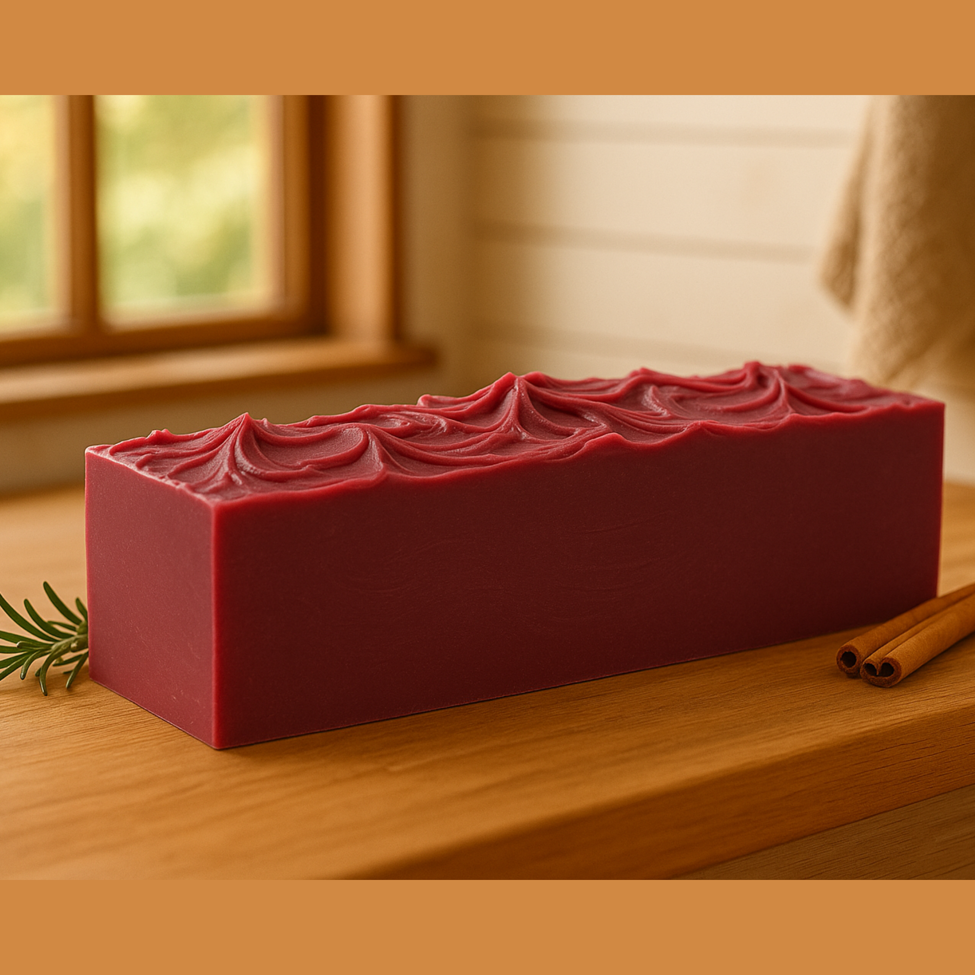 DeShawn Marie Soap Boutique – wholesale Tvål – Tranbär Spice 3.5 LB Soap Loaf6