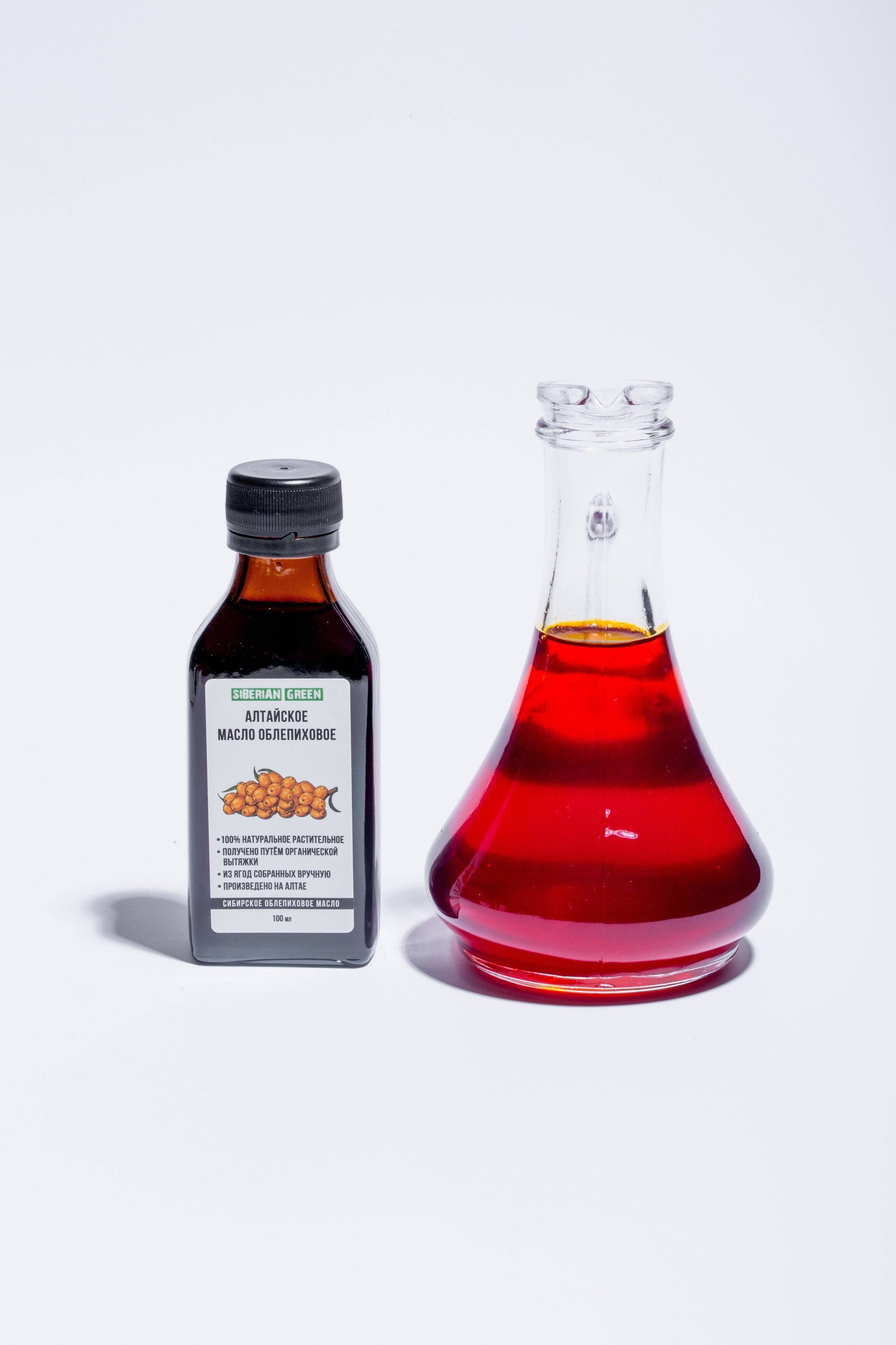 SiberianGreen – wholesale Bad- och kroppsolja – Sibiriska havtornsfrön och bärolja | 100% naturlig extra jungfru kallpressad 100 ml/3,4 fl oz | Premium karotenoider9