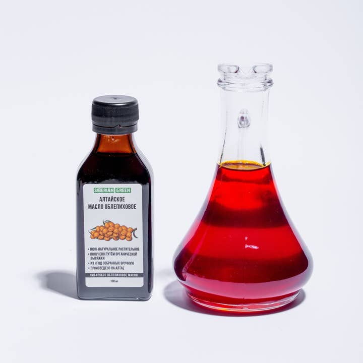 SiberianGreen - Wholesale Bath/body oil - Siberian Sea Buckthorn Seeds and Berries Oil | 100% Natural Extra Virgin Cold Pressed 100 ml / 3.4 fl oz | Premium Carotenoids9