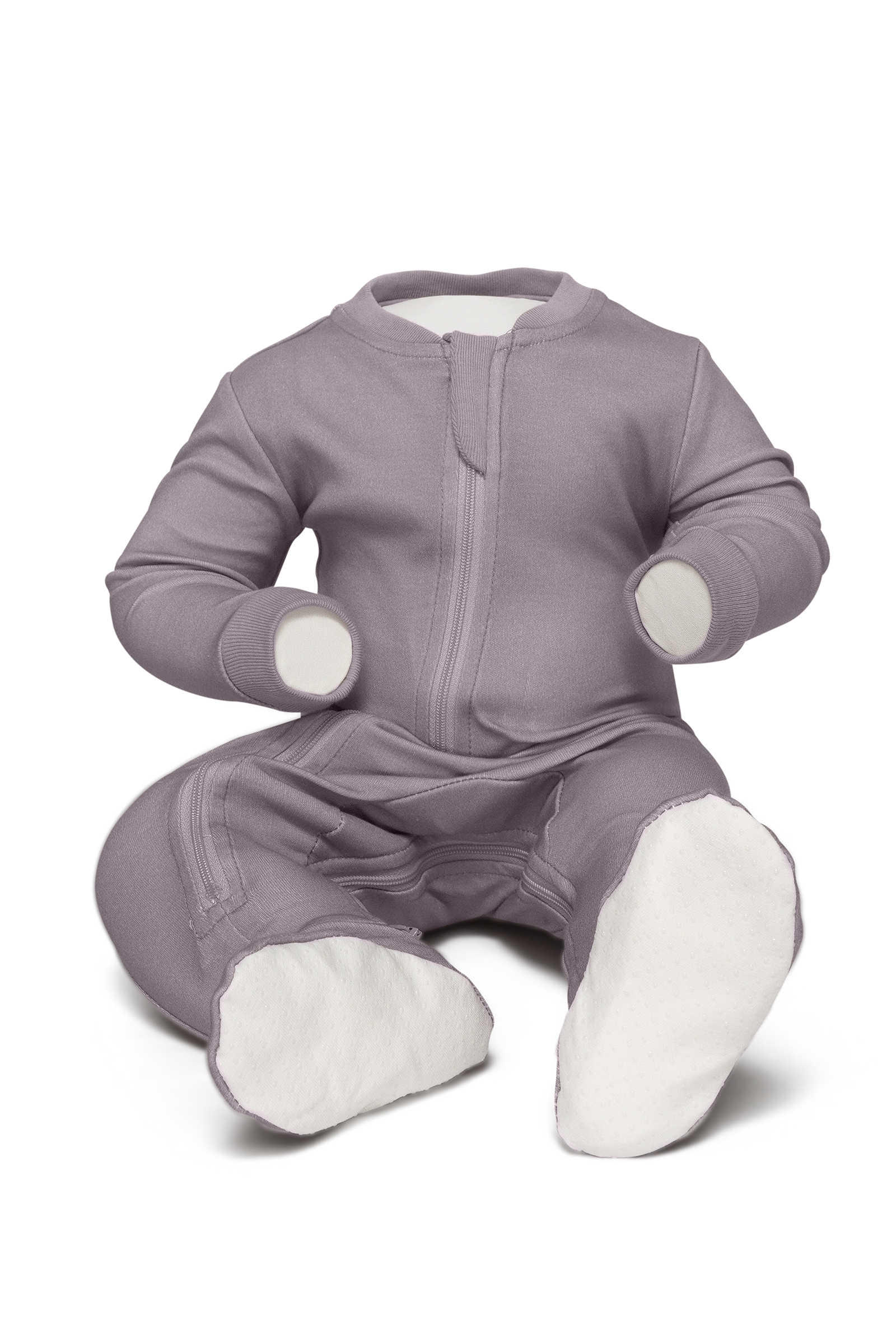 ZippyJamz - Wholesale Jumpsuit - Baby - All the Right Mauves - Babysuit - Footed1