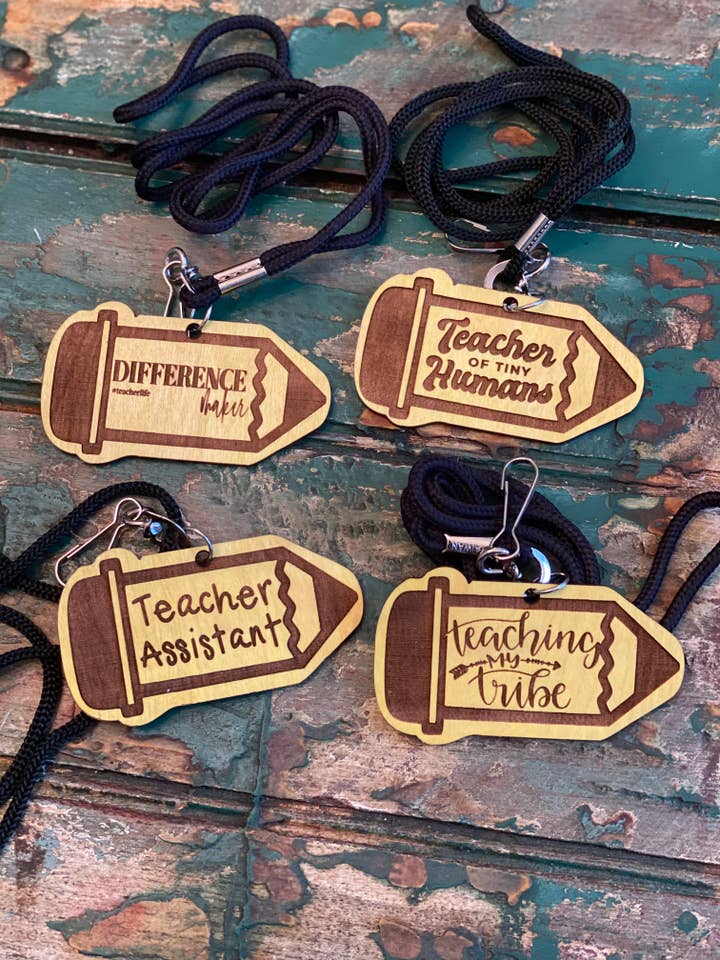 pencil teacher lanyards for wholesale by Suchfungoods