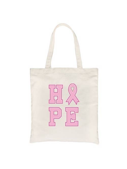 Hope Ribbon Canvas Bag for wholesale by 365 In Love