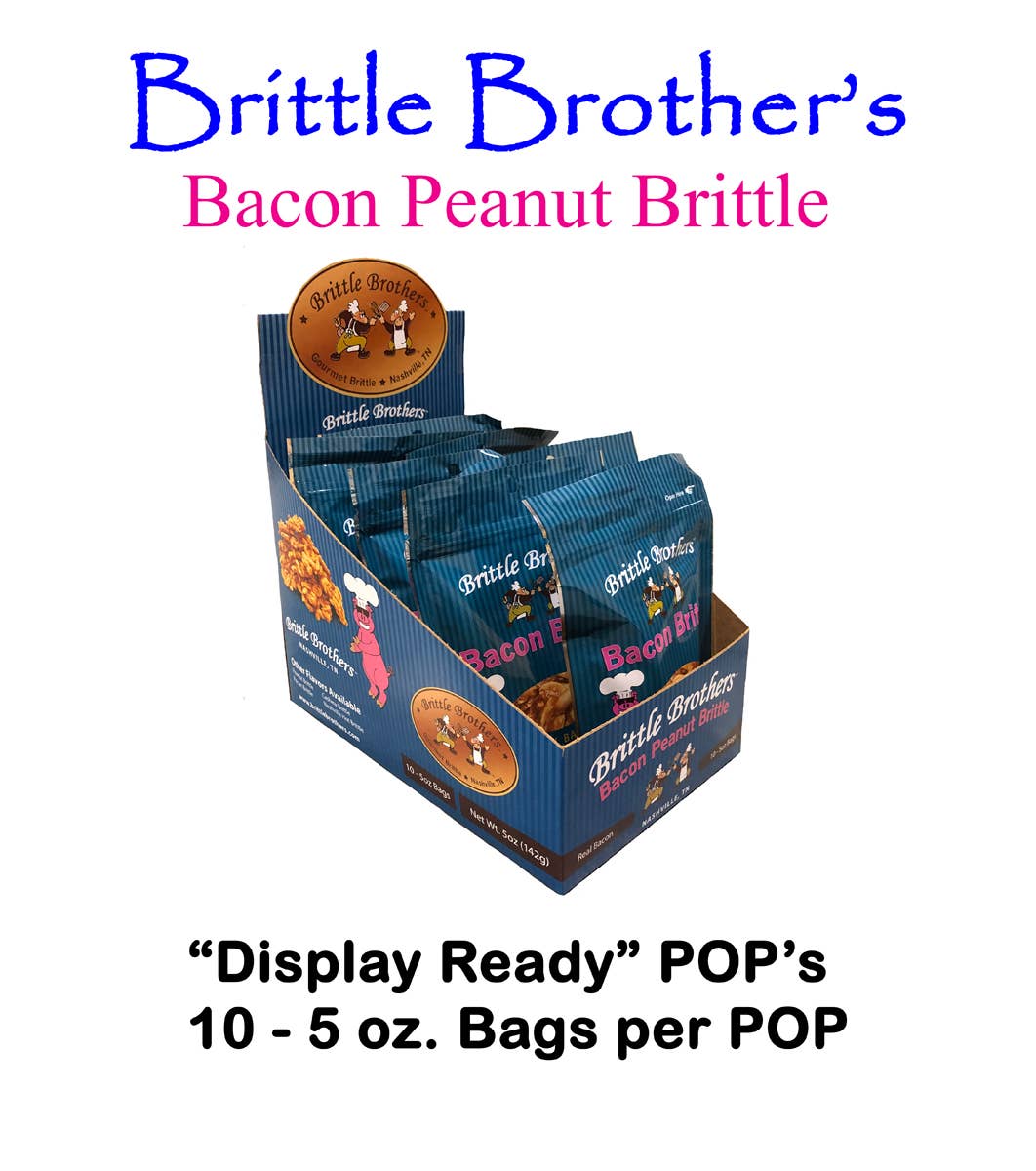 Brittle Brothers – Großhandel Krokant – Brittle Brothers Bacon Erdnuss Krokant SHIPPER - 5 Unzen Taschen
