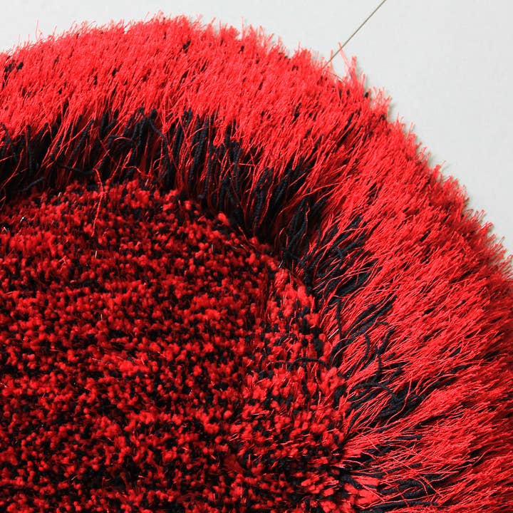 Amazing Rugs - Wholesale Area Rug - Double Heart Shape Hand Tufted 4-inch Thick Shag Area Rug8