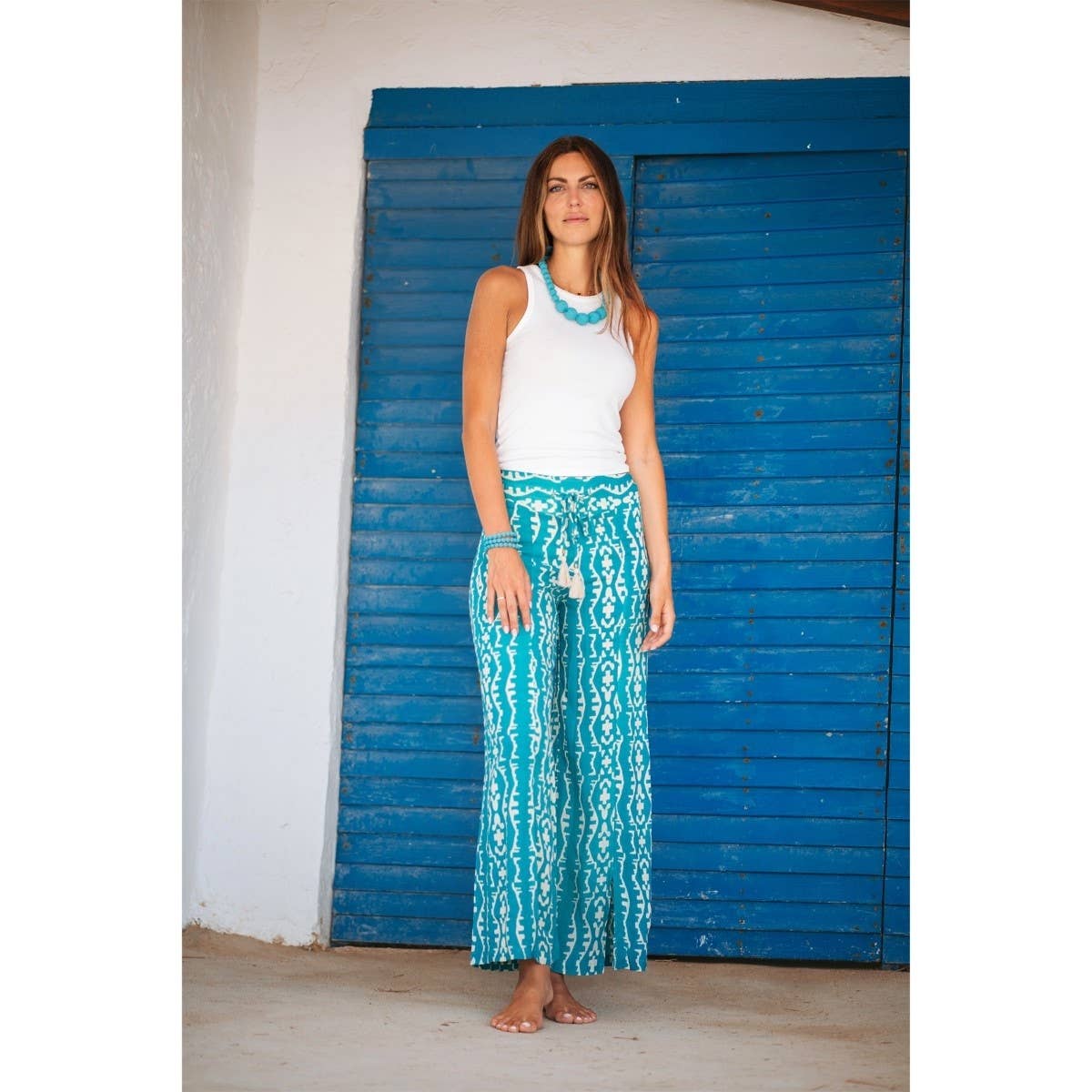 Blue Guadalupe Pants for wholesale on Faire0