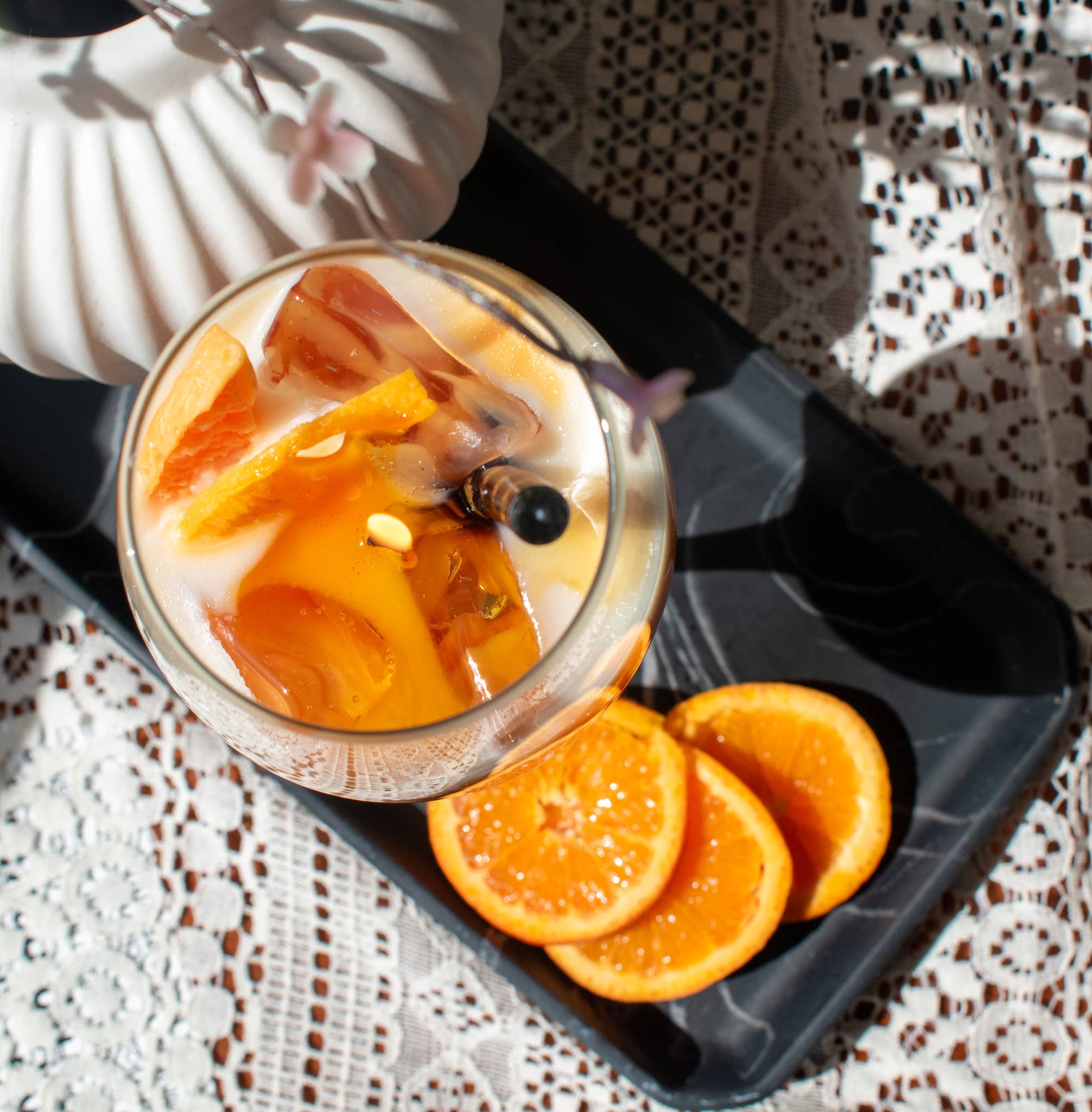 Pink Spruce - Wholesale Novelty Candle - Aperol Spritz Soy Blend Candle - Hand Poured in Small Batch 8