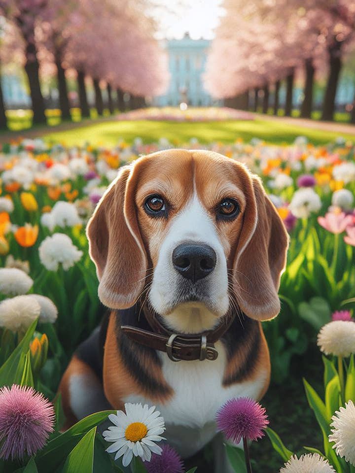 Beagle - Bandiera da giardino primaverile DCR per la vendita all'ingrosso da parte di Best of Breed Products