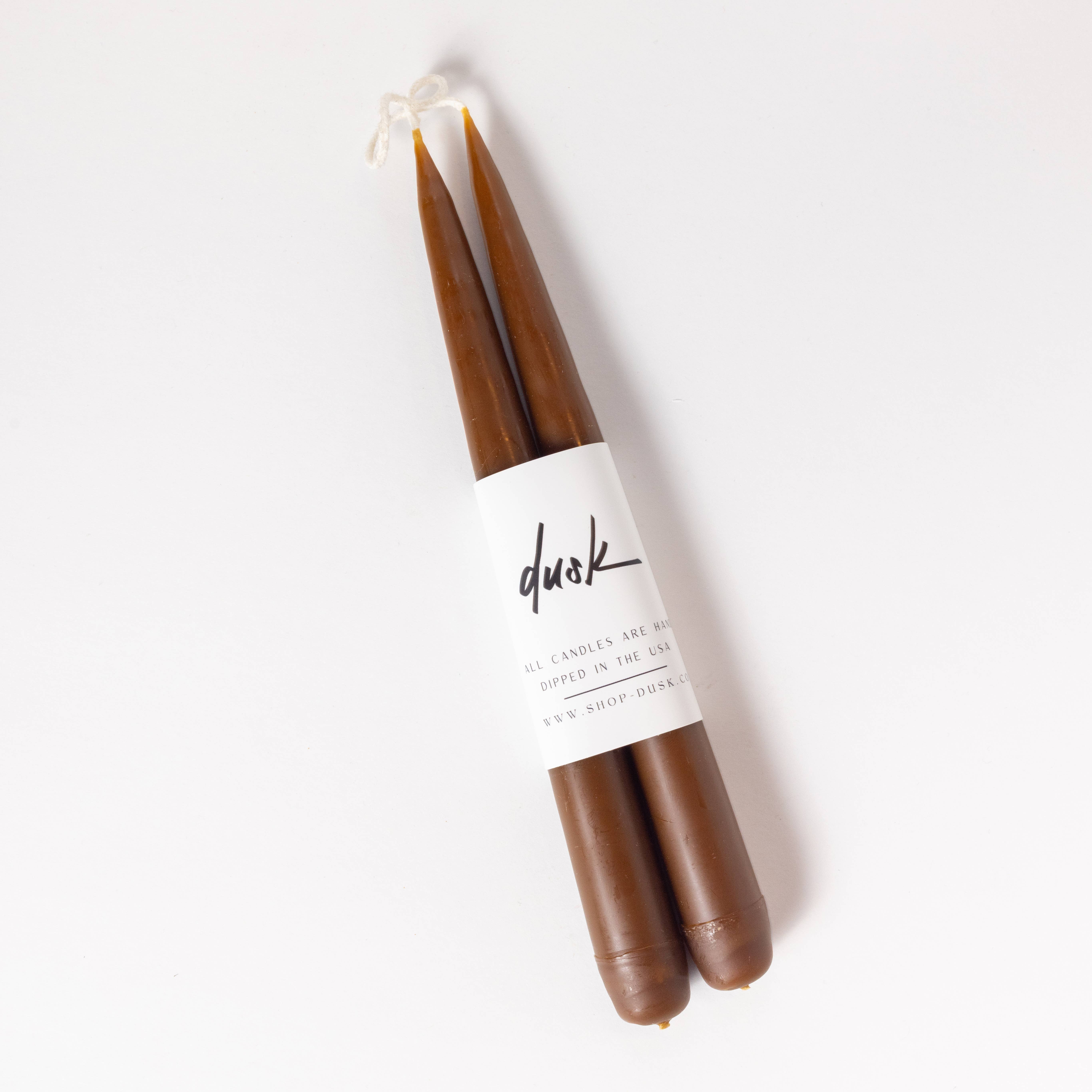 Dusk - Vente Bougies/bougeoirs coniques - Lot de bougies coniques faites à la main de 23 cm25