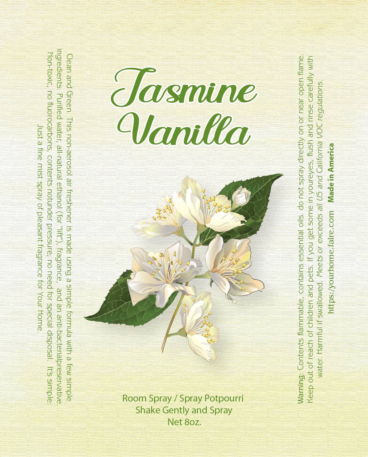 Your Home - Wholesale Room & Linen Spray - Room Spray White Can 8oz Mix 6pk (Lavender, Jasmine, Cotton)2