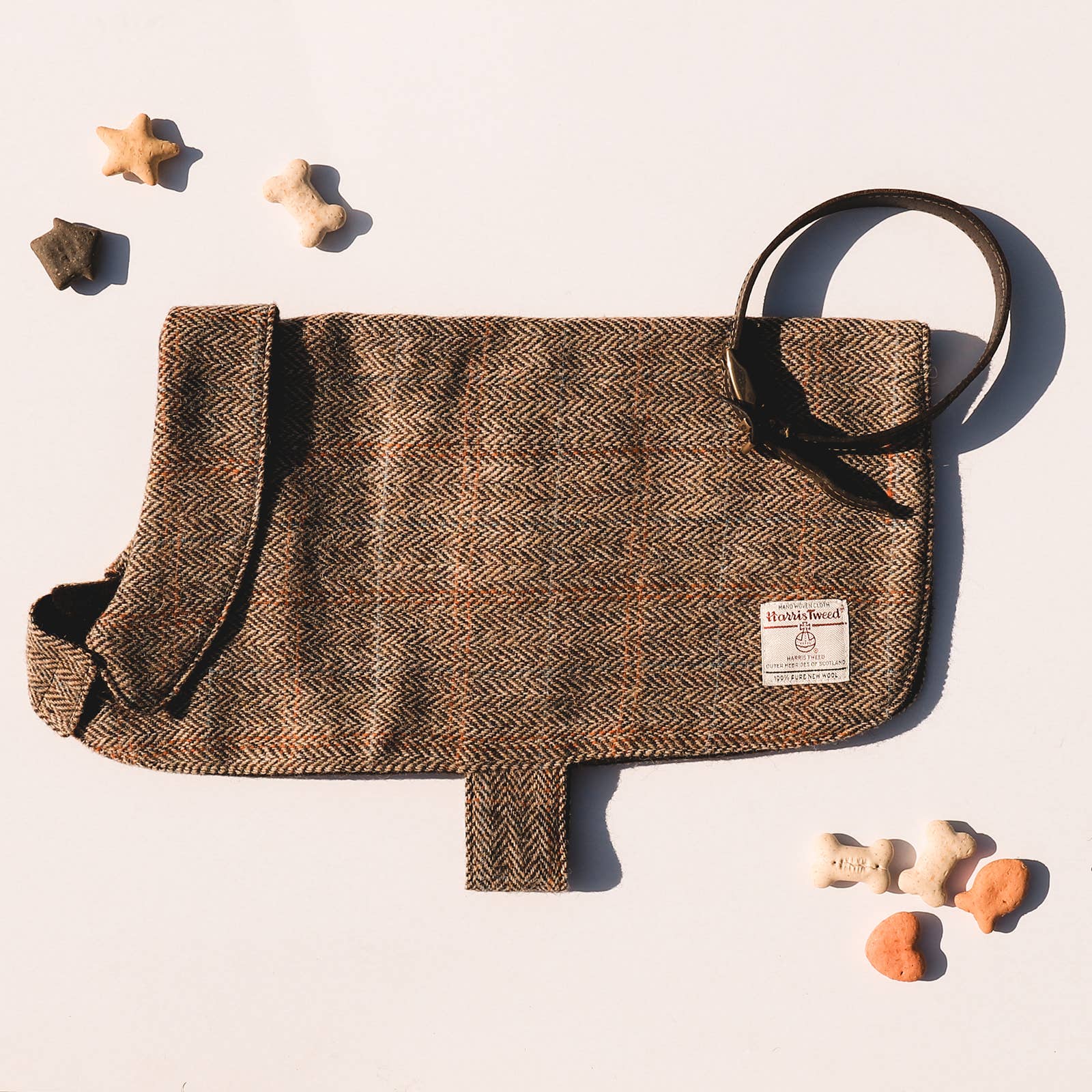 Ibrand - Vente Veste – chien - Veste tartan pour chien en Harris Tweed - Manteau pour animal de compagnie11