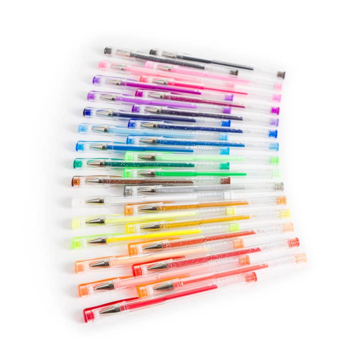 U Brands - Wholesale Pen - U Brands Live Colorfully Gel Pens, 30 CT Assorted Colors