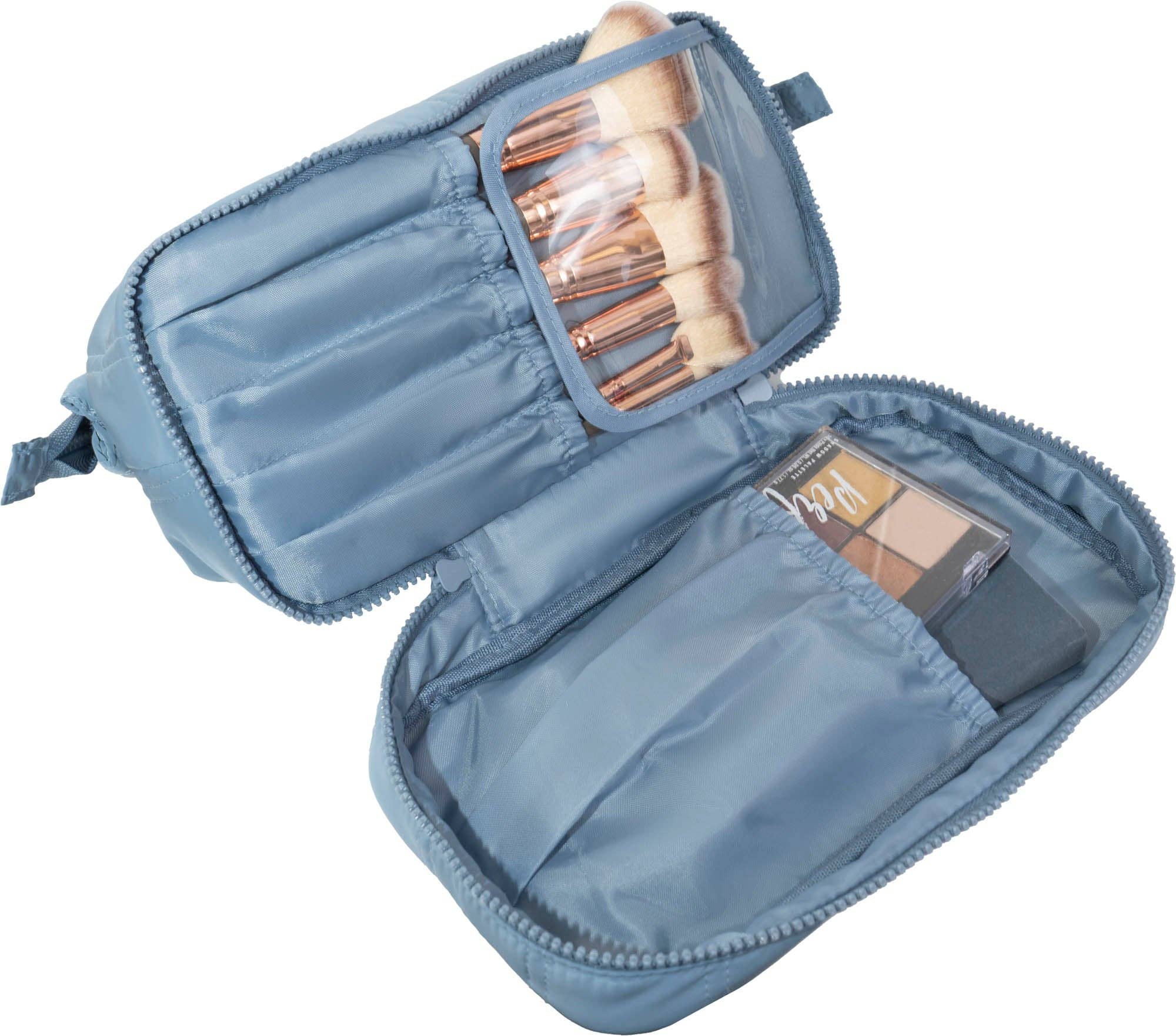 Magid – wholesale Toiletry bag – women's – Max Studio Tubular Quilted Nylon Toiletry Pouch4