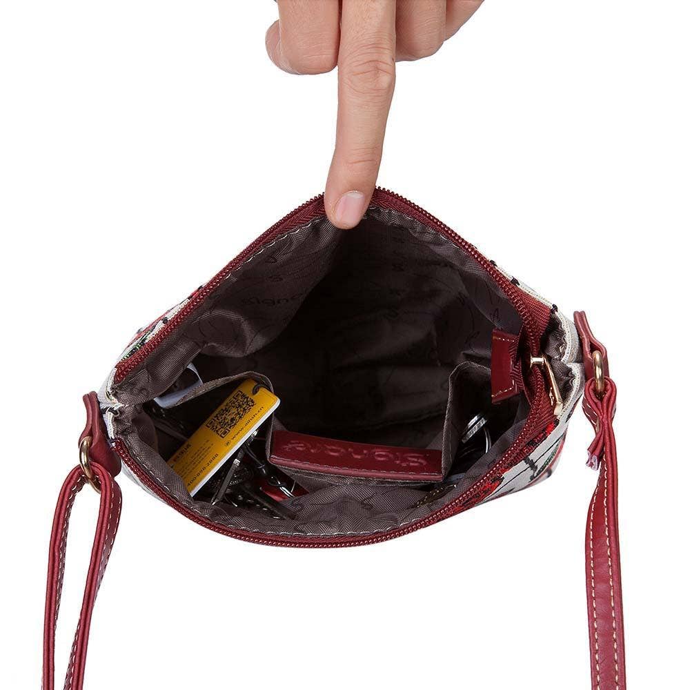 SignareArt - Wholesale Crossbody Bag - Women's - SLING-RMSP | RENNIE MACKINTOSH SIMPLE ROSE SLING BAG PURSE CROSSBODY1