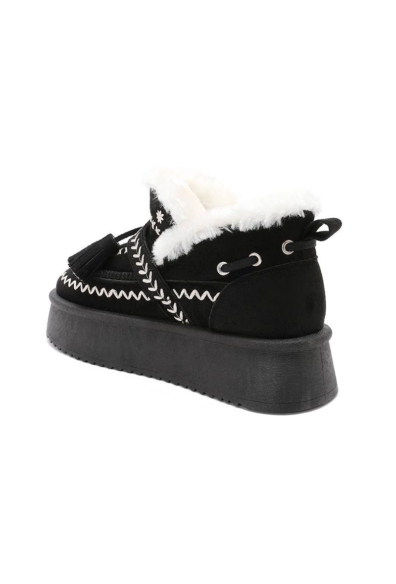 Joia Paris - Wholesale Boots - Women's - Warm boots with embroidery and tassels RU-203