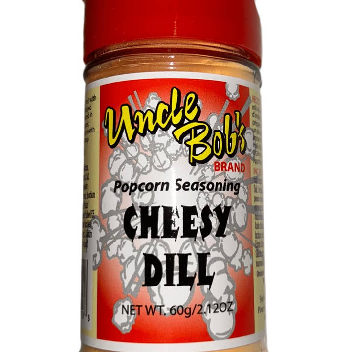 Cheesy Dill Pickle Popcorn Seasoning for wholesale by Uncle Bob's Popcorn