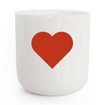 Glyphen - Rotes Herz (Becher) für den Großhandel von PLTY