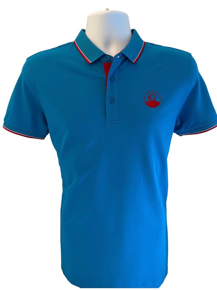 Gibson Golf Signature Polo - Sapphire Blue for wholesale by Gibson Golf
