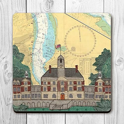 Dartmouth Royal Naval College Devon magnet for wholesale by Hannah Wisdom Textiles