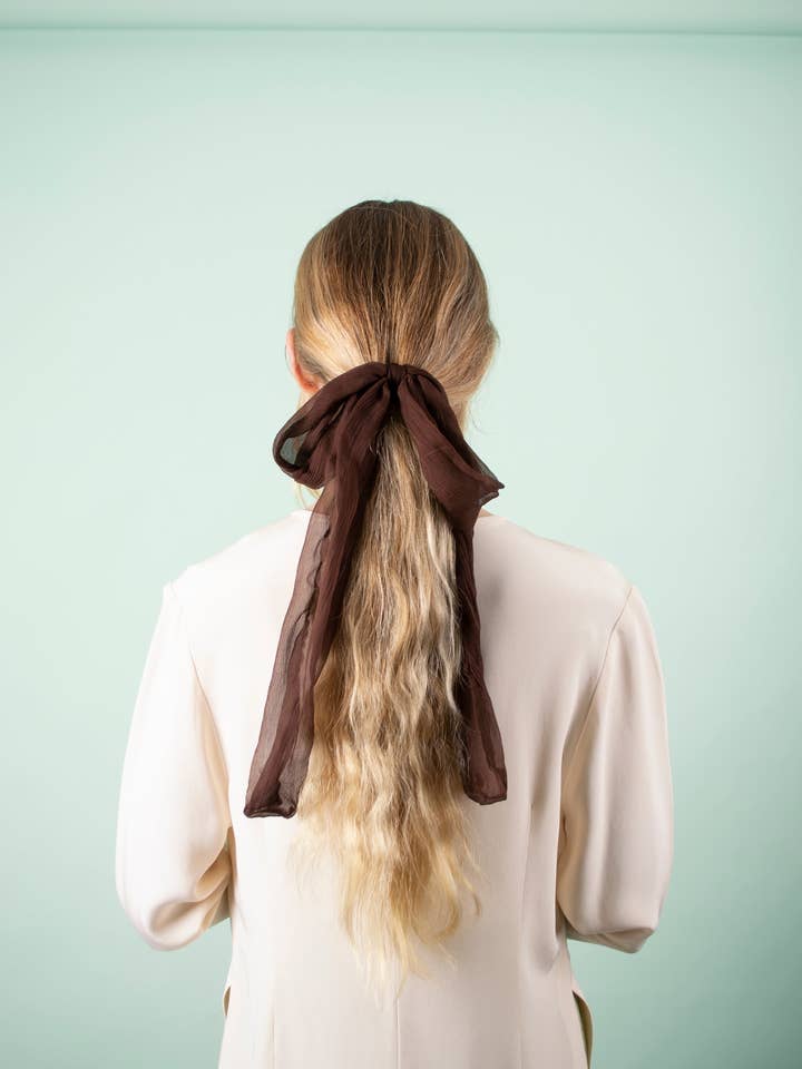 The Tired Bow - Dark Brown Silk for wholesale by Gliese 504