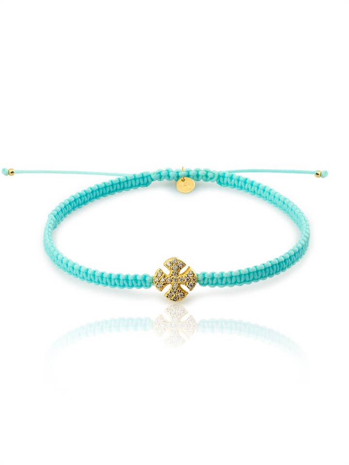 Bracelet doré SUMMER CROSS pour la vente par Aran Jewels