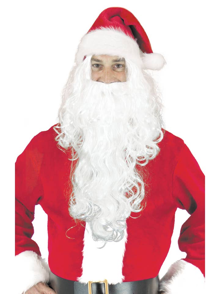 Party Pro - Venta al por mayor Disfraz - Unisex - PELUCA BLANCA LARGA Y BARBA