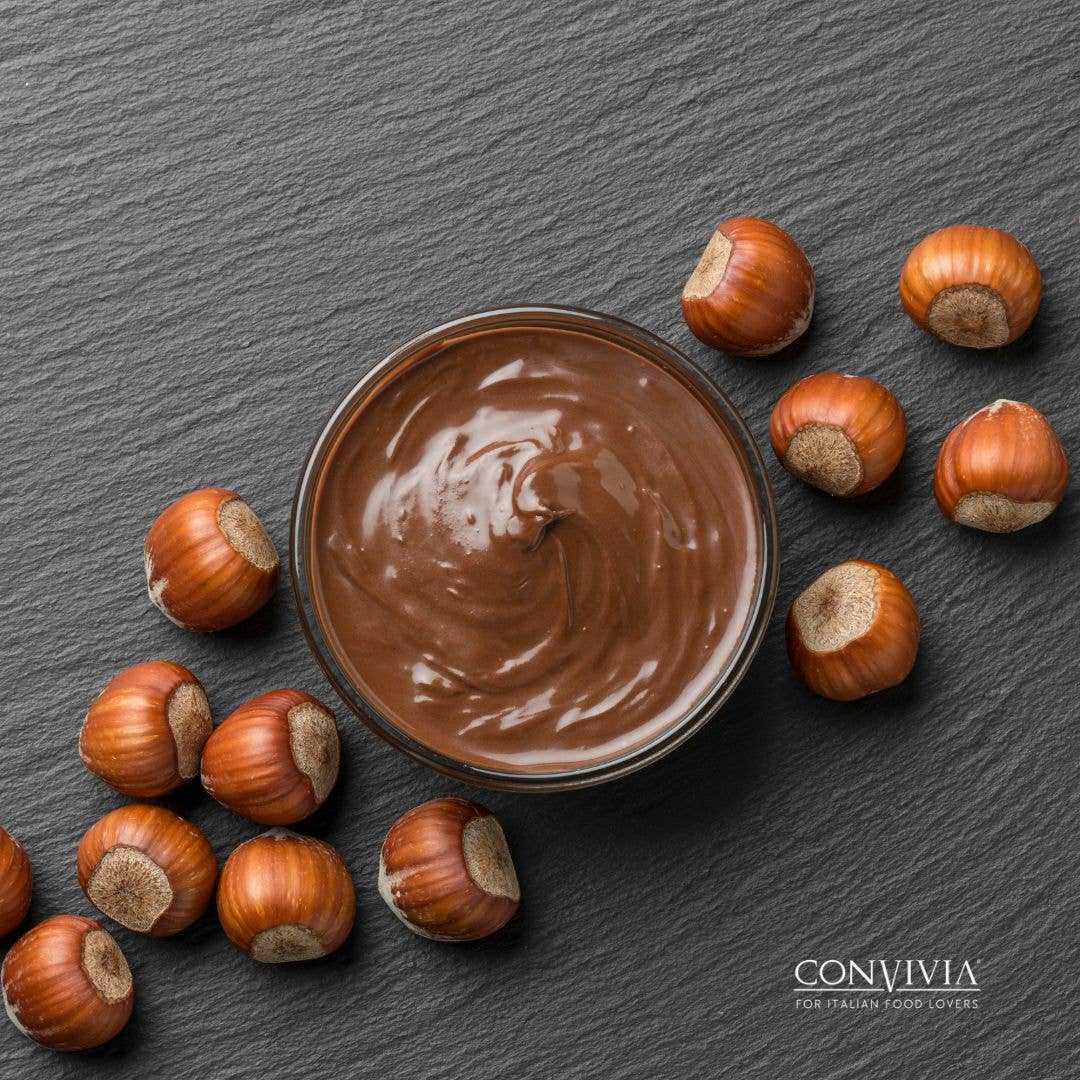 CONVIVIA for italian food lovers - Wholesale Notenboter - Hazelnootcrème 30% en cacao 1kg2